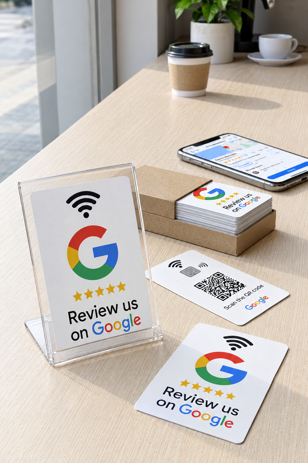 Pack 10 Tarjetas NFC Google Review